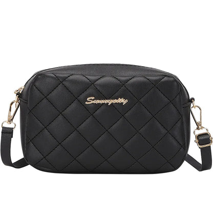 Simple Solid Color Leather Shoulder Bag for Women Lady Crossbody Messenger Bag Luxury Designer Handbag Female over Shoulder Bag