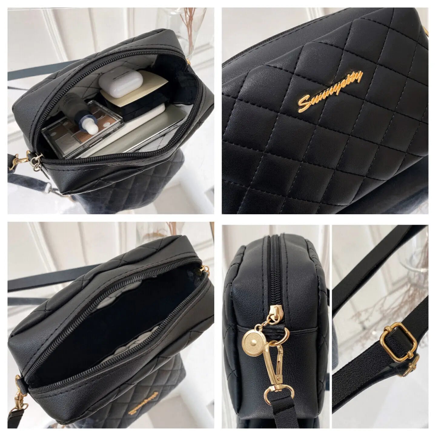 Simple Solid Color Leather Shoulder Bag for Women Lady Crossbody Messenger Bag Luxury Designer Handbag Female over Shoulder Bag