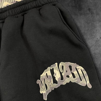 Y2K Leopard Sweatpants Wide Leg Baggy Pants Womens High Waist Joggers
