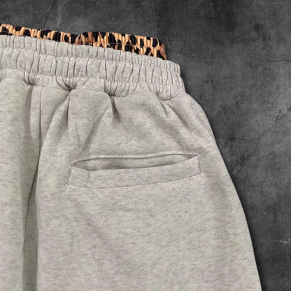 Y2K Leopard Sweatpants Wide Leg Baggy Pants Womens High Waist Joggers
